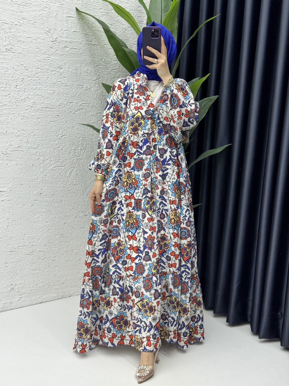 Tanem Elbise Tesettür Giyim Lacivert