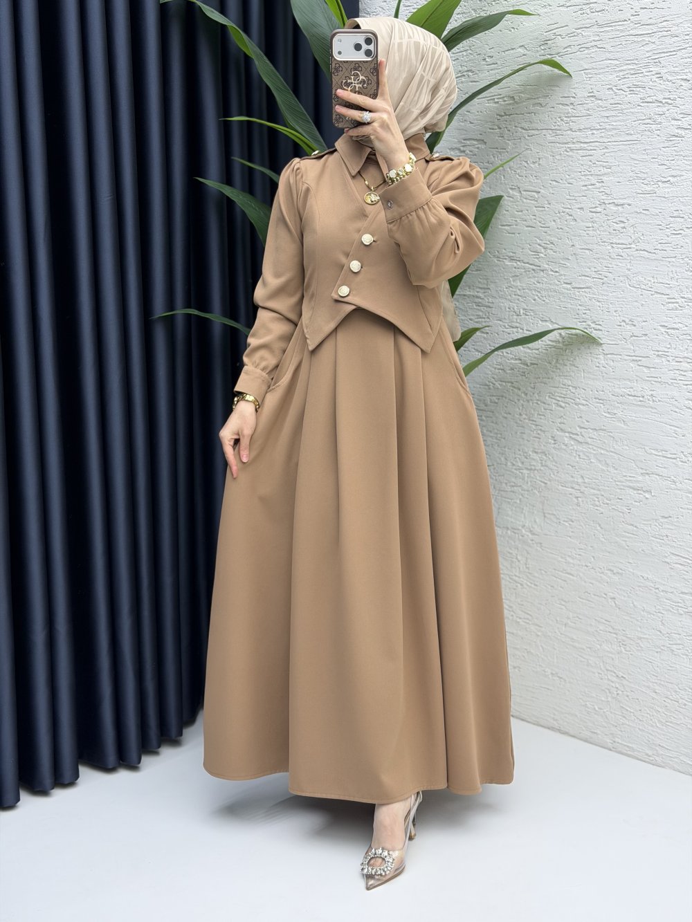 Zahidar Elbise Tesettür Giyim  Karamel