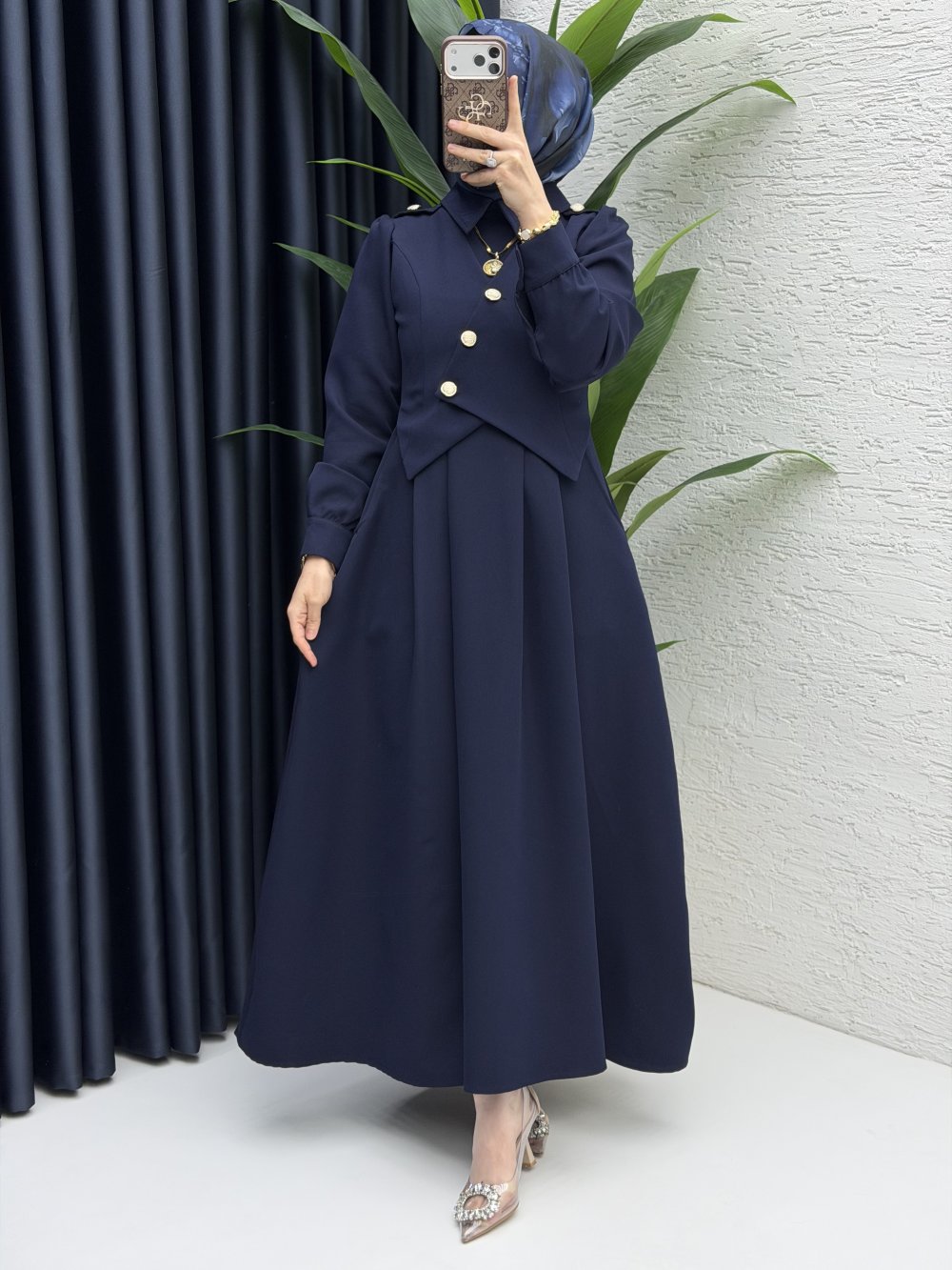 Zahidar Elbise Tesettür Giyim  Lacivert