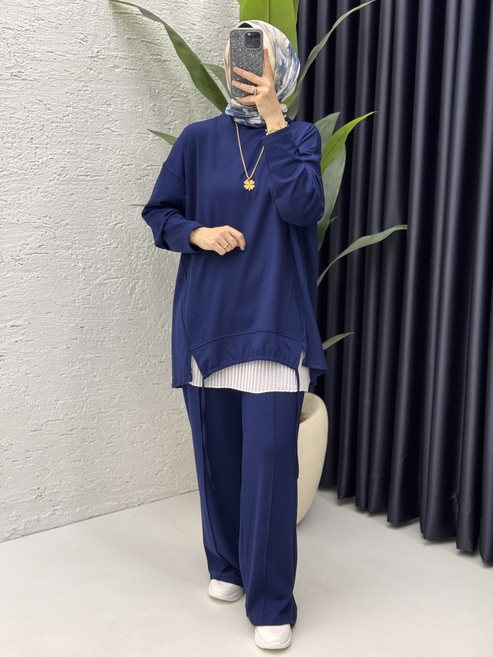 Aden Takım Tesettür Giyim  Lacivert