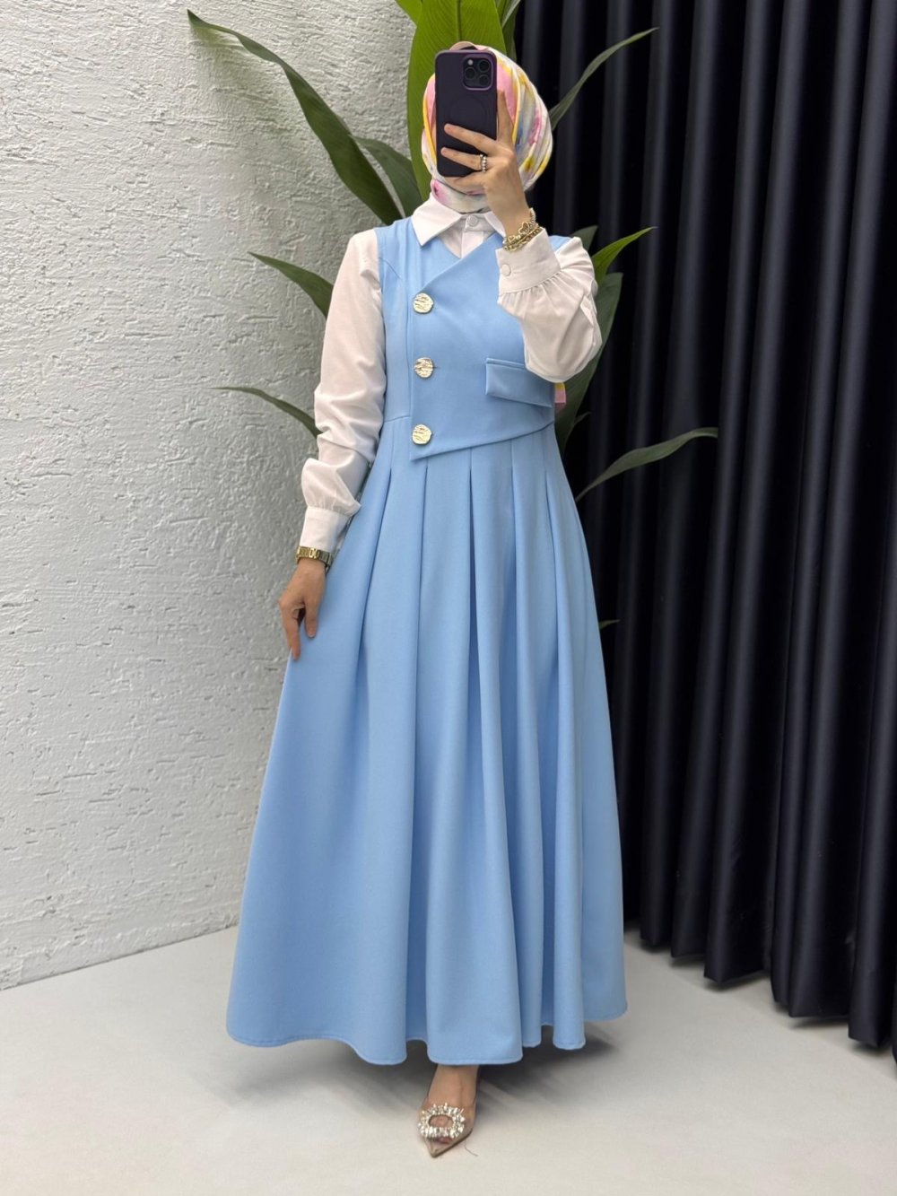 Afitap Jile Tesettür Giyim Mavi