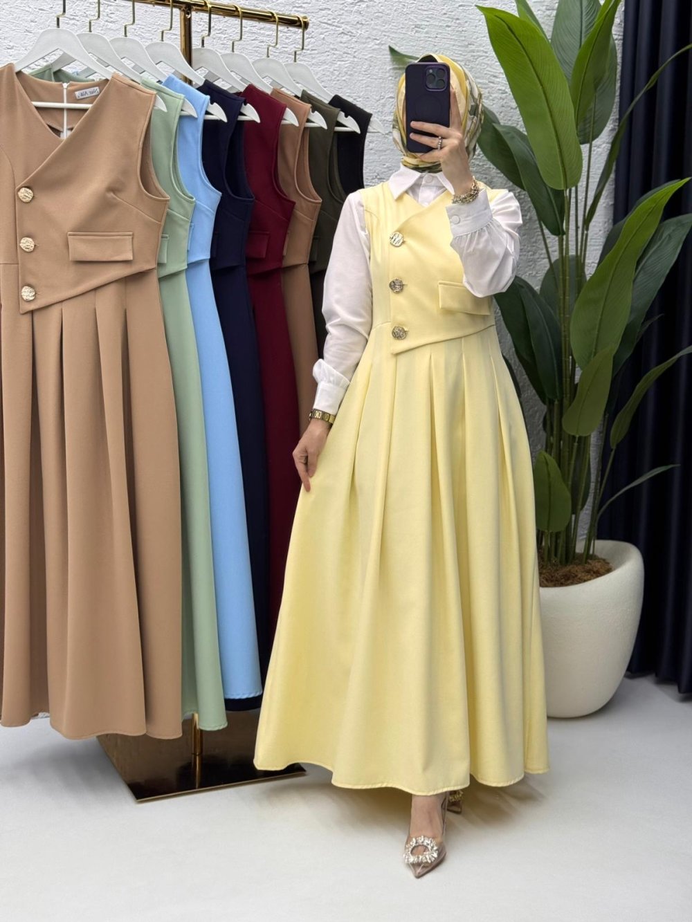 Afitap Jile Tesettür Giyim Sarı