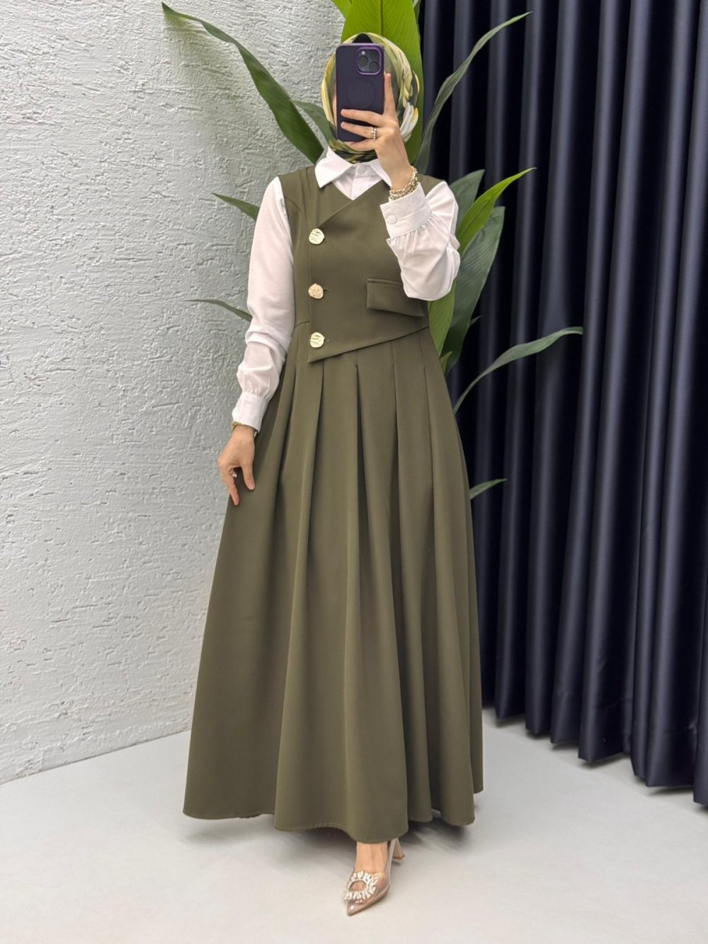 Afitap Jile Tesettür Giyim Haki