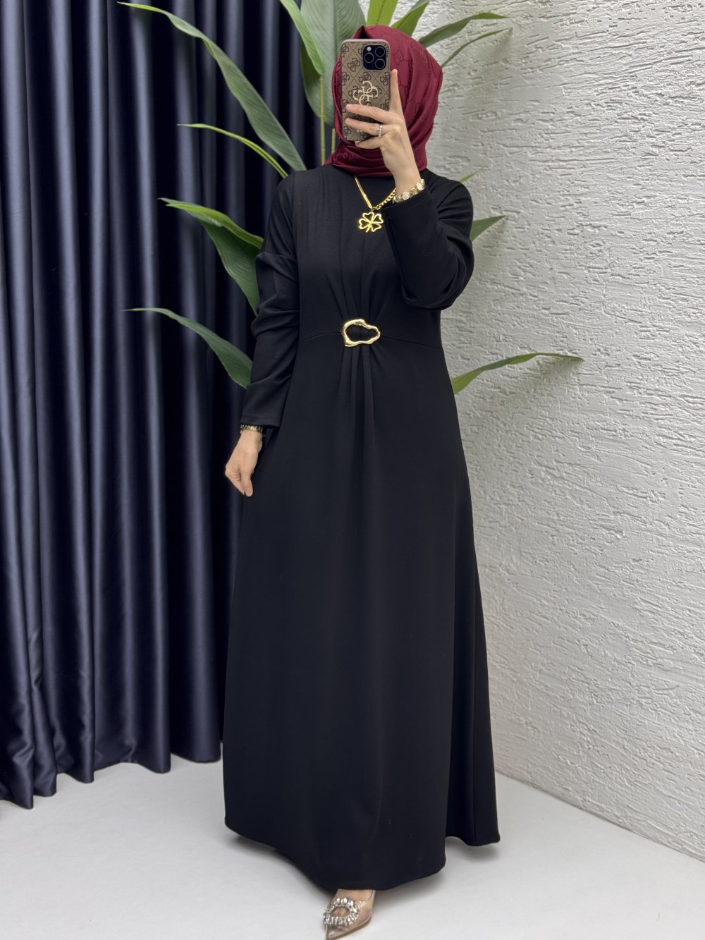 Afra Elbise Tesettür Giyim  Siyah