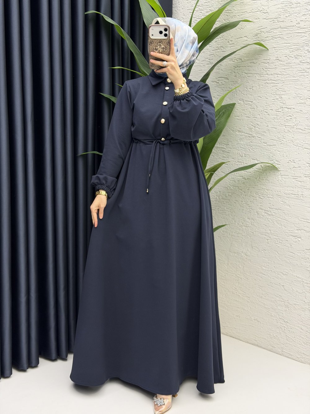 Ayben Elbise Tesettür Giyim   Lacivert