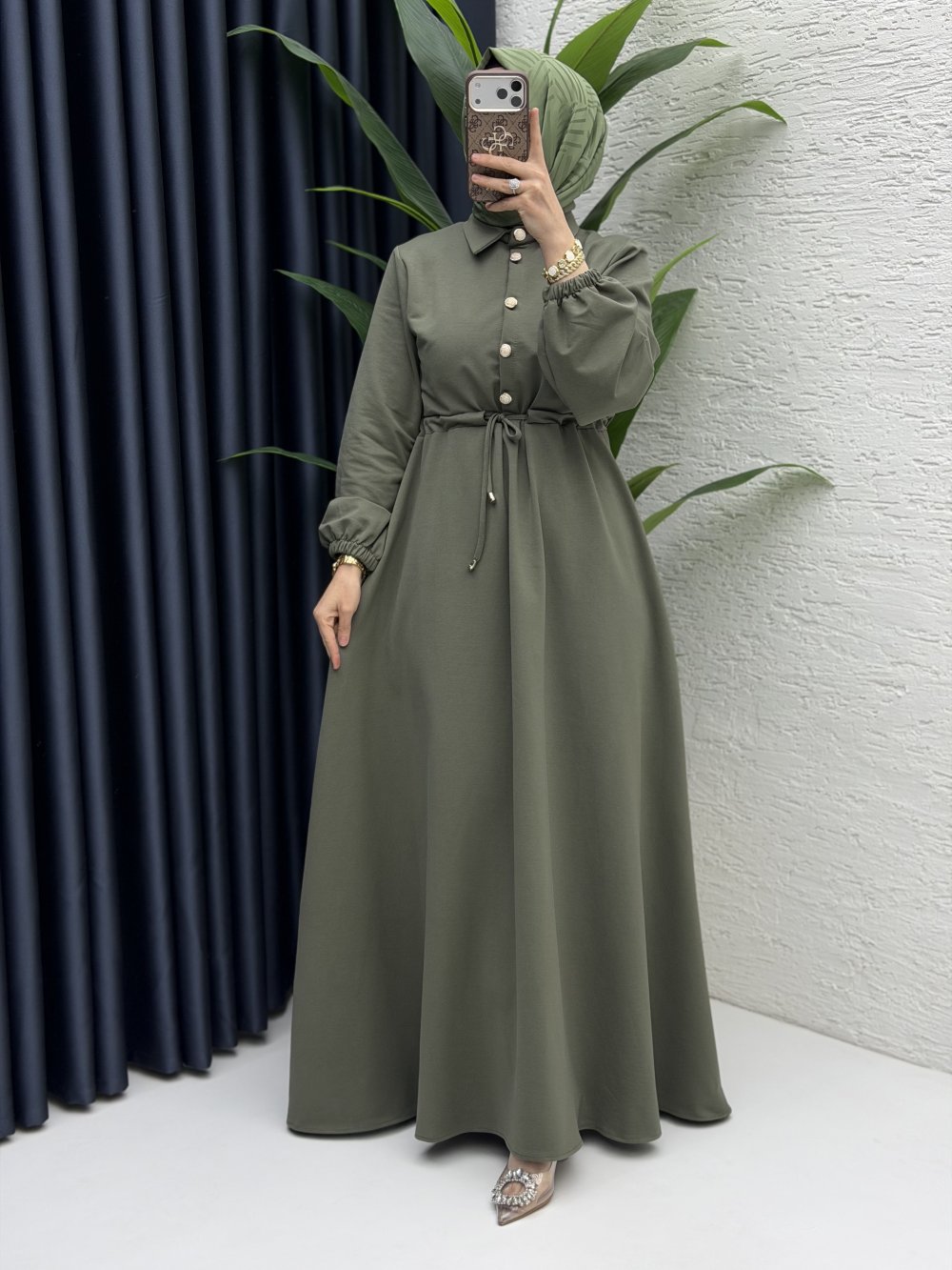 Ayben Elbise Tesettür Giyim  Haki