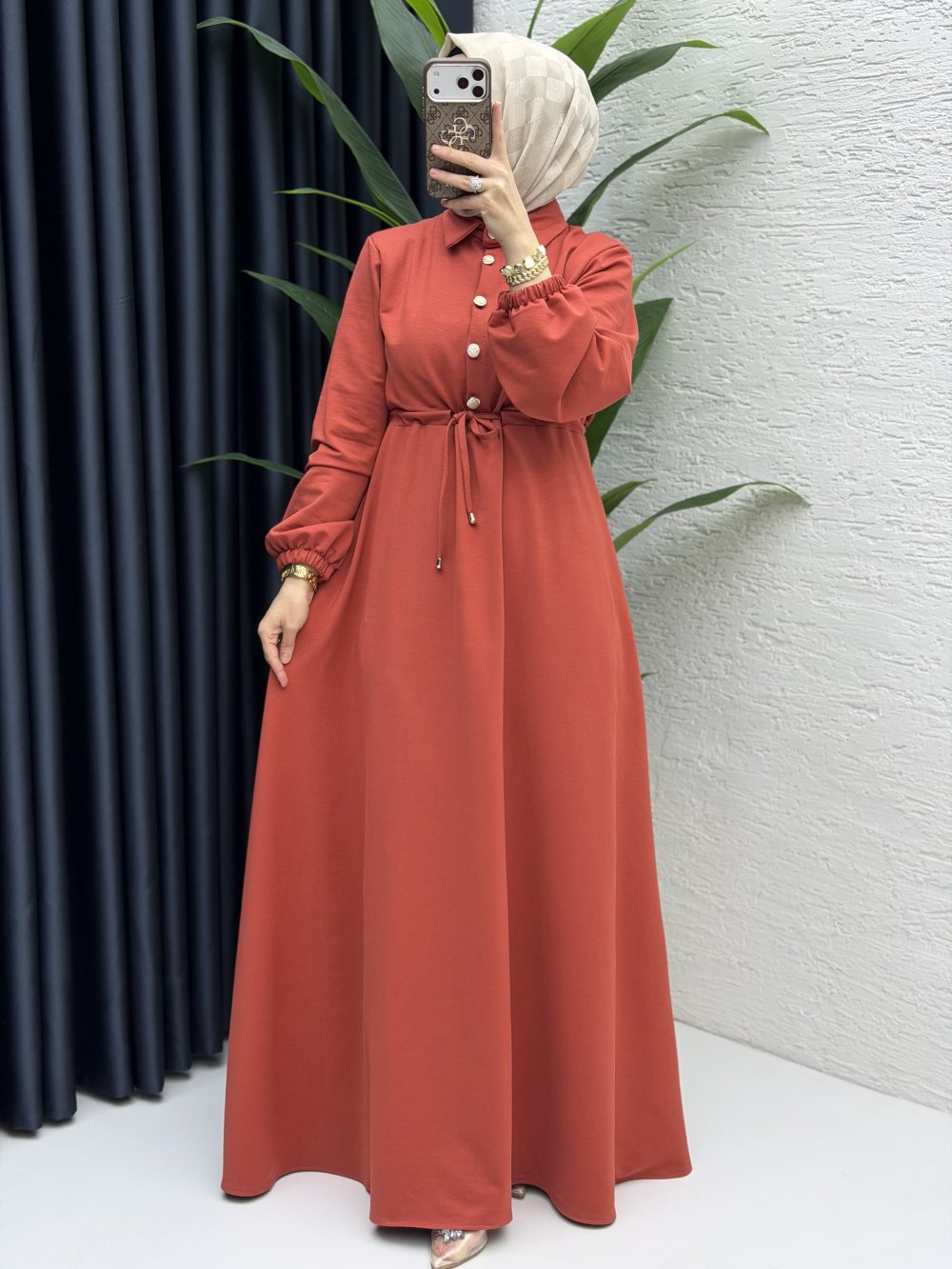 Ayben Elbise Tesettür Giyim  Oranj