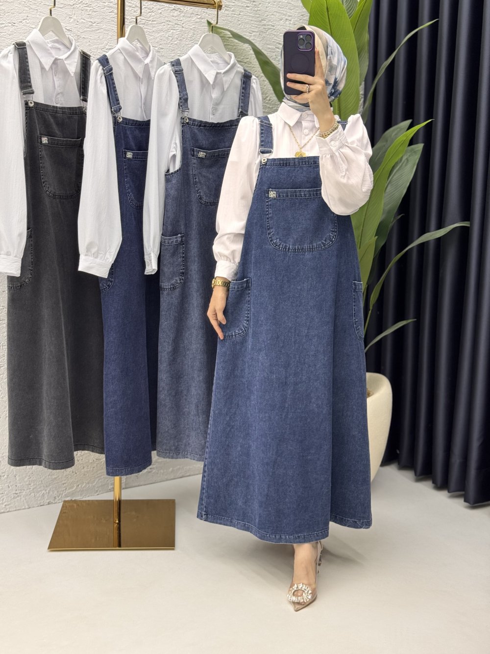 Ayla Kot Jile Tesettür Giyim Lacivert