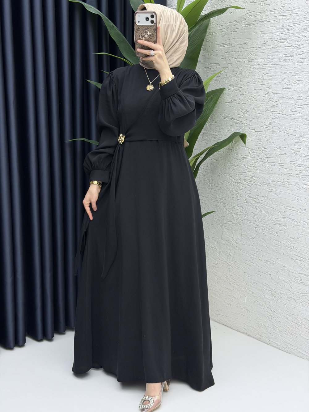 Ayliz Elbise Tesettür Giyim  Siyah