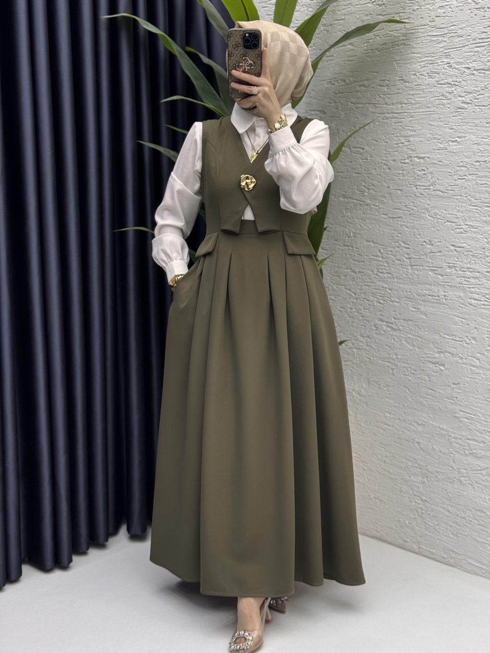 Ayperi Jile Tesettür Giyim  Haki