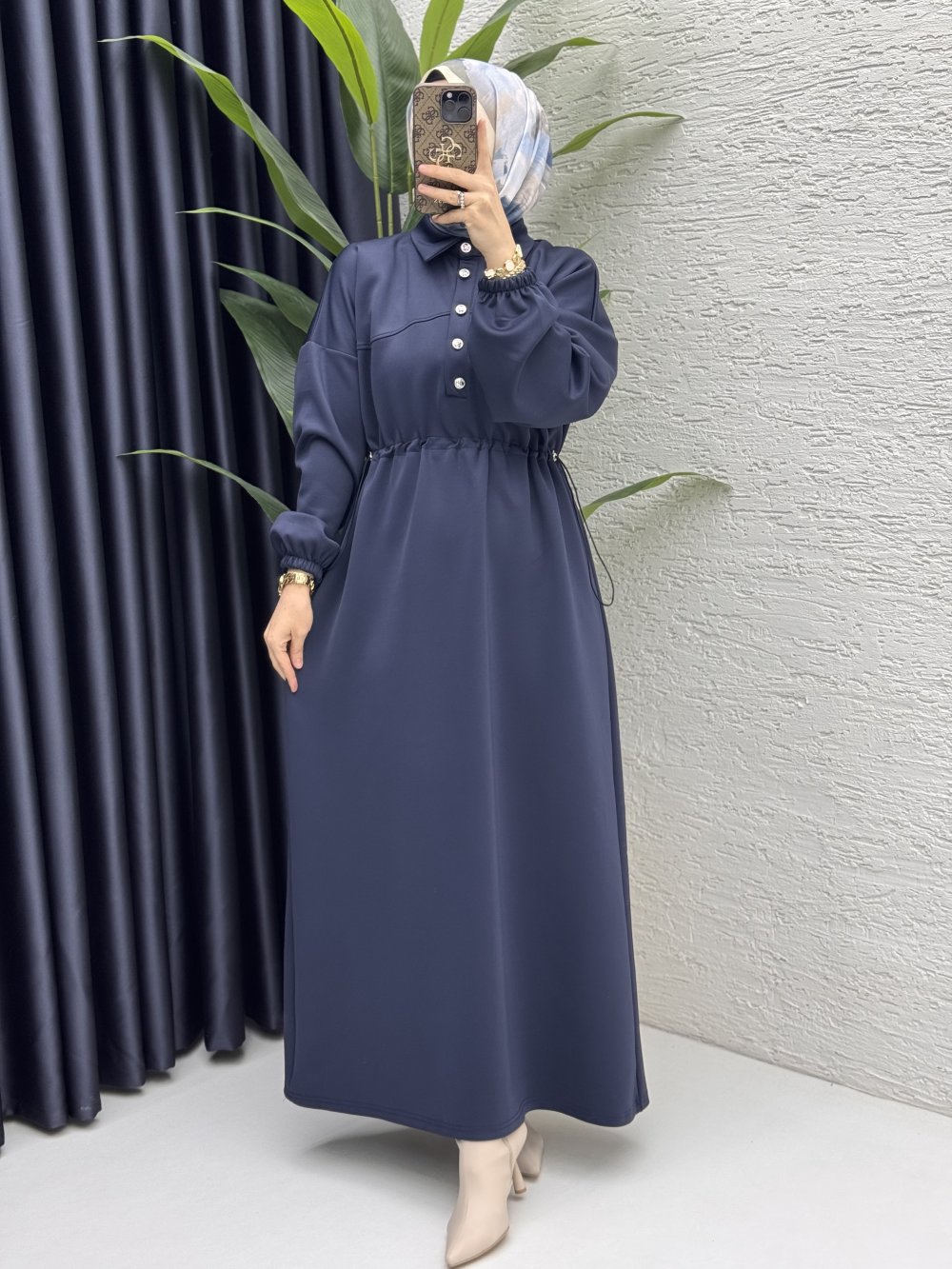Esma Elbise Tesettür Giyim  Lacivert