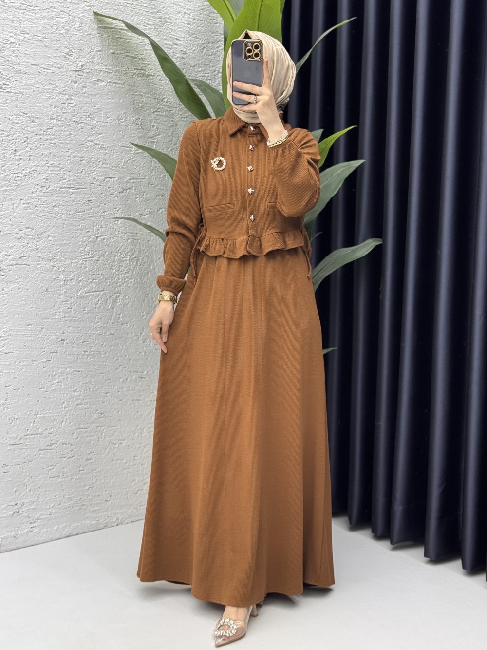 Feriha Elbise Tesettür Giyim  Kiremit