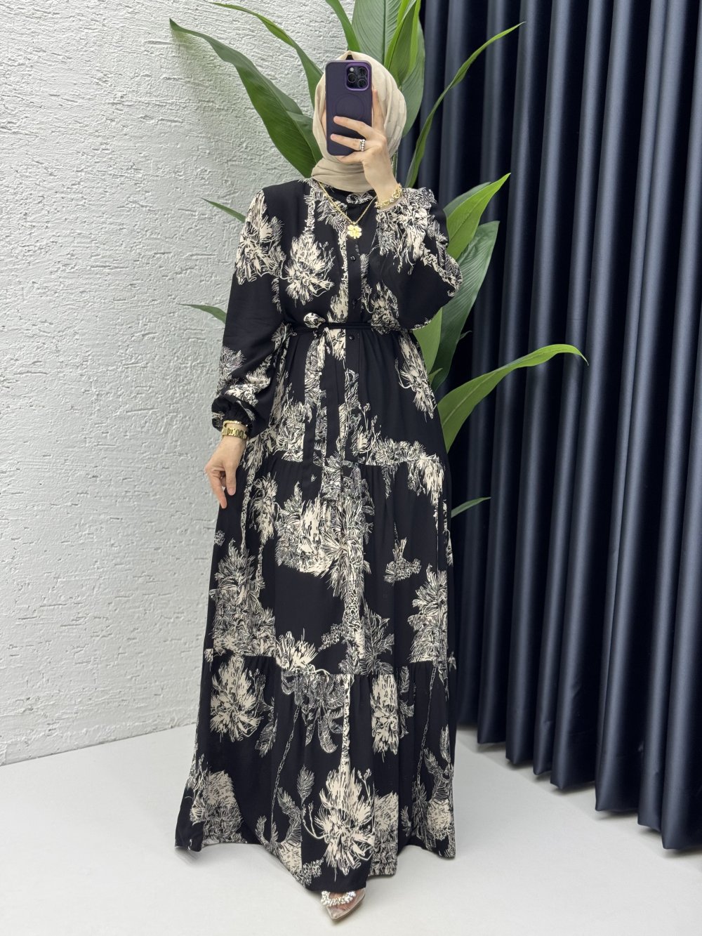 Fidan Elbise Tesettür Giyim Siyah