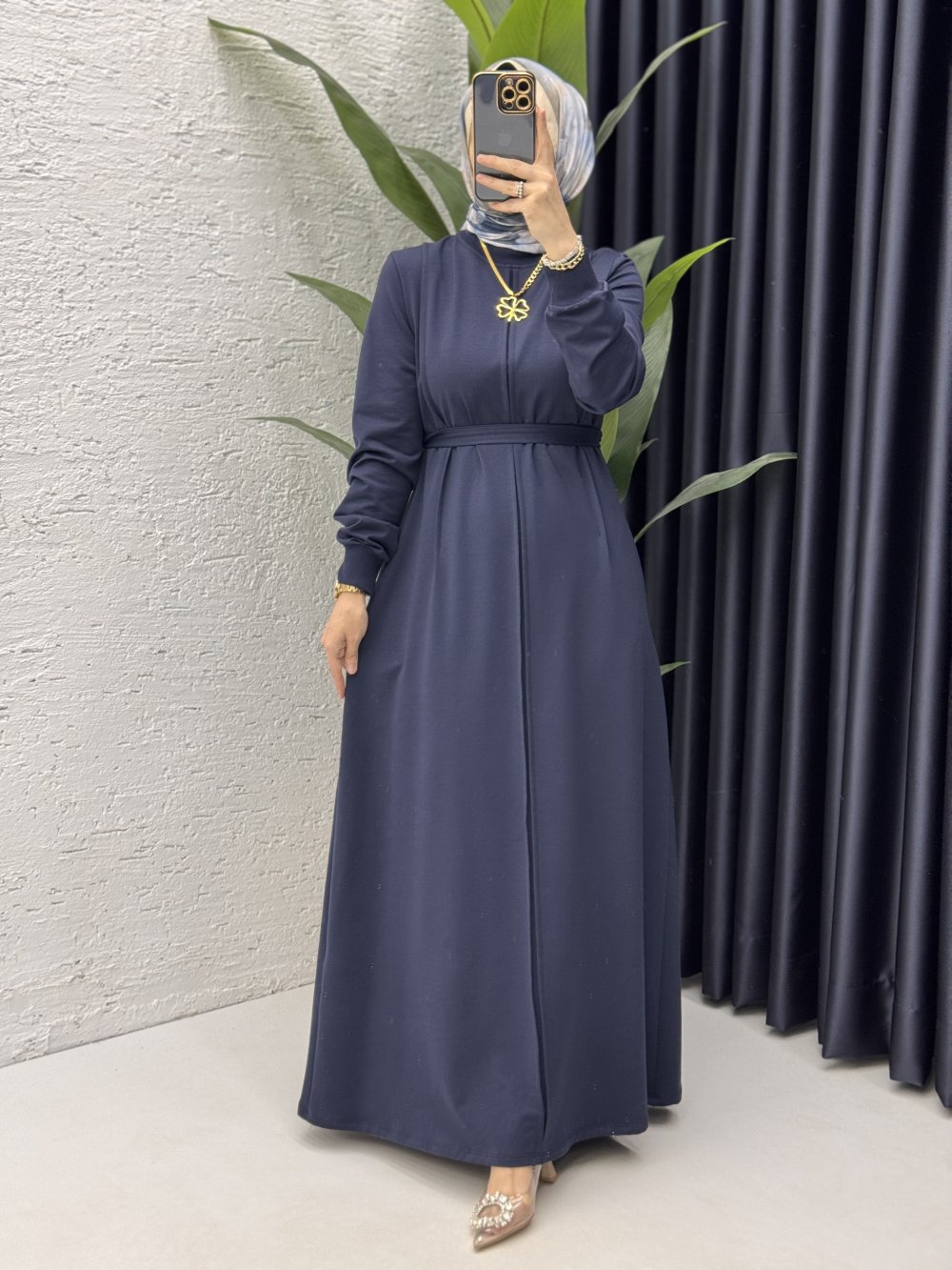Firdevs Elbise Tesettür Giyim  Lacivert