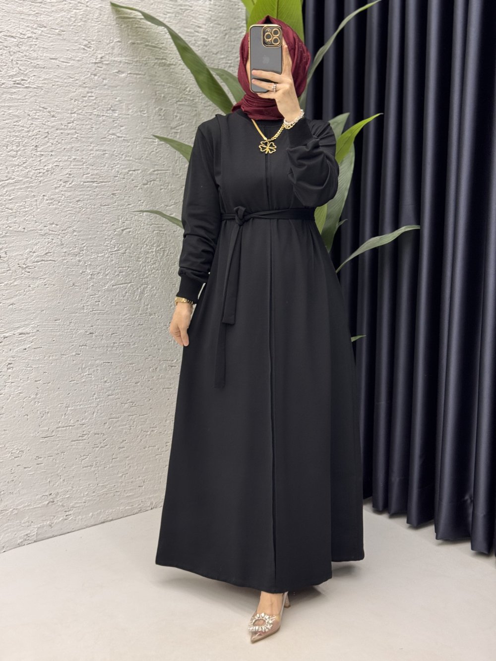 Firdevs Elbise Tesettür Giyim  Siyah