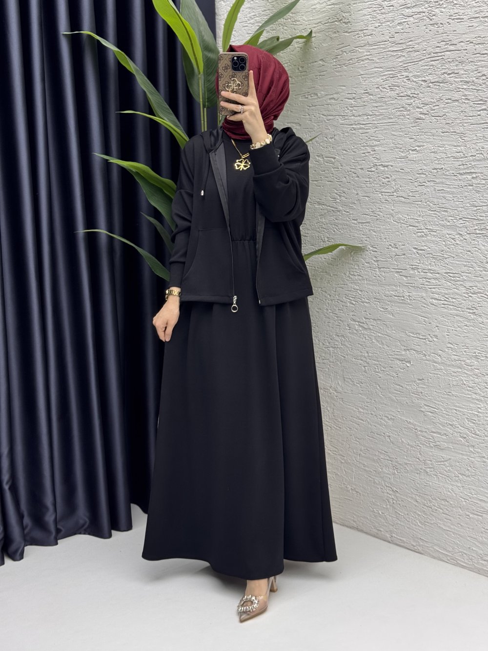 Hatem Elbise Takım Siyah