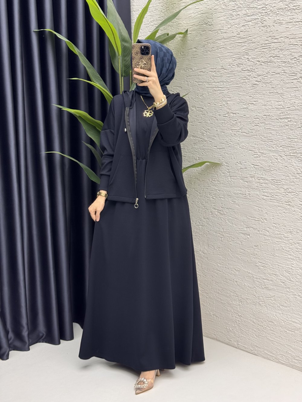 Hatem Elbise Takım  Lacivert