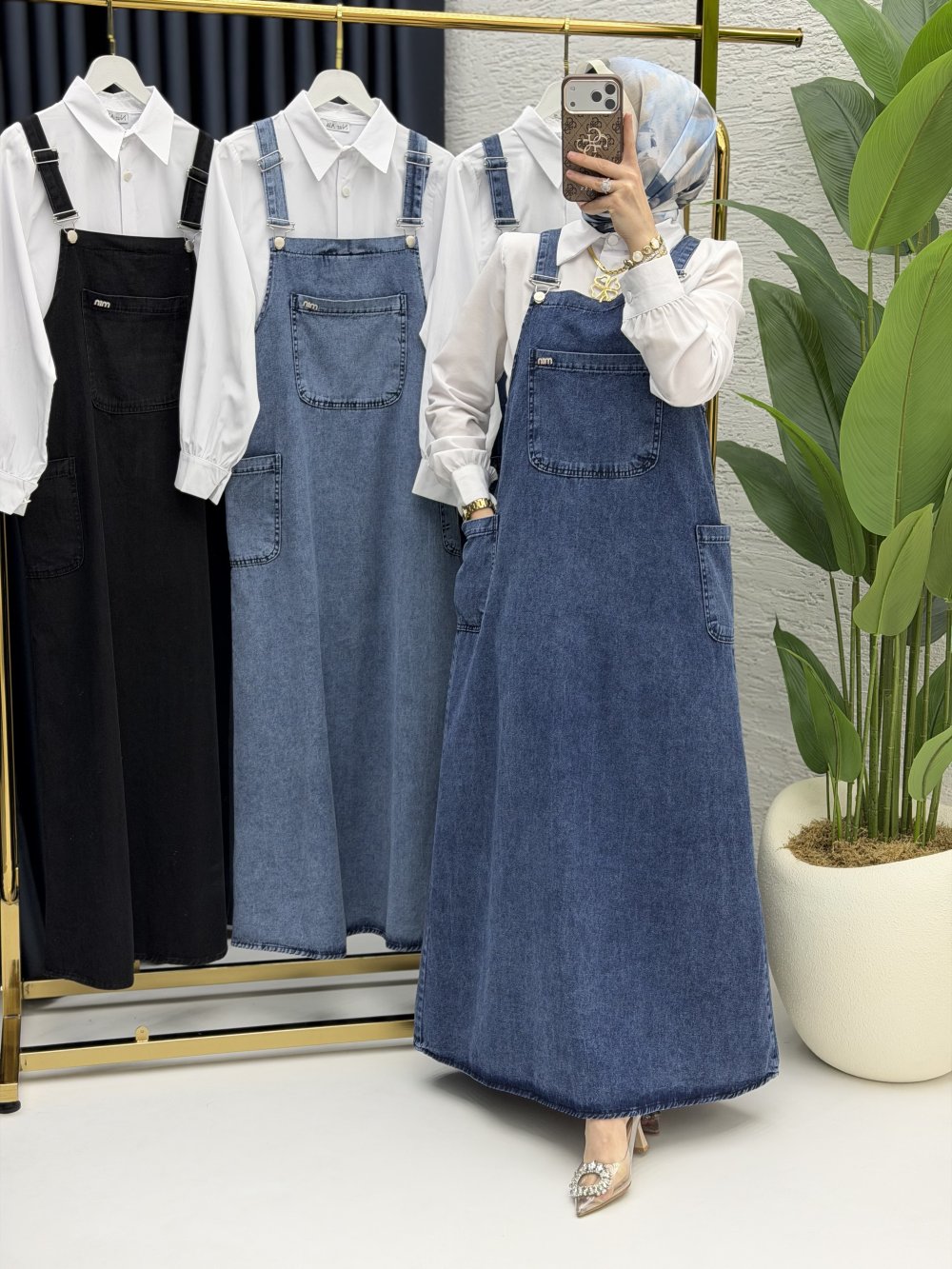 Hazen Kot Jile Tesettür Giyim  Lacivert