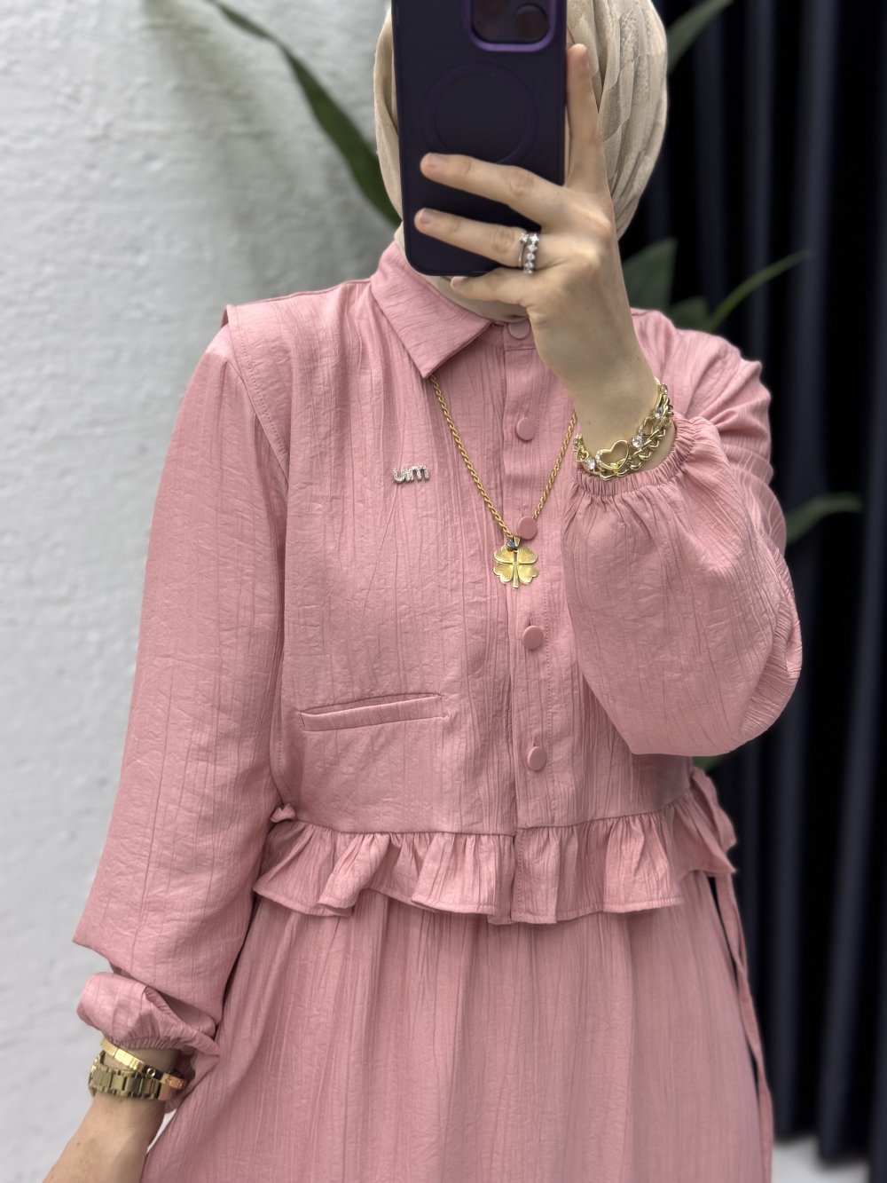 Hüda Elbise Tesettür Giyim Gül