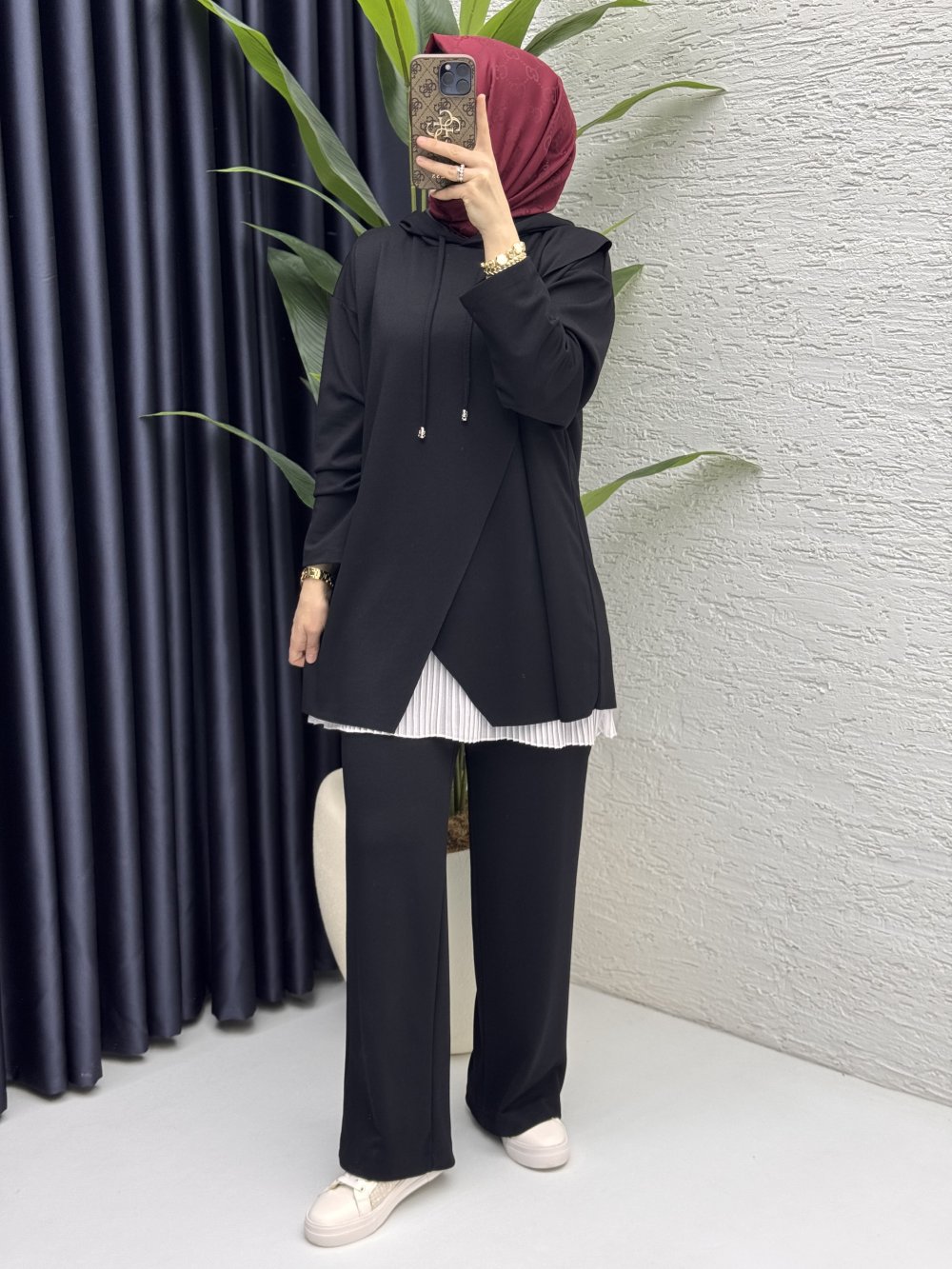 Hülya Takım Tesettür Giyim  Siyah