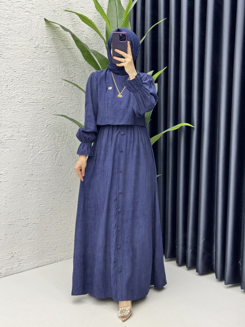Hürrem Elbise Tesettür Giyim Lacivert