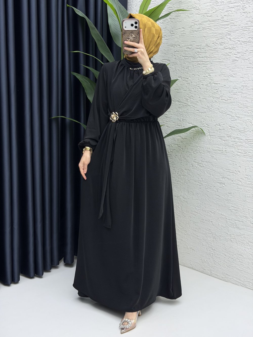 Jülide Elbise Tesettür Giyim  Siyah