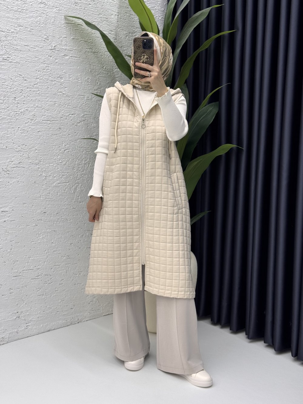 Kayra Kapitone Yelek  Taş Rengi