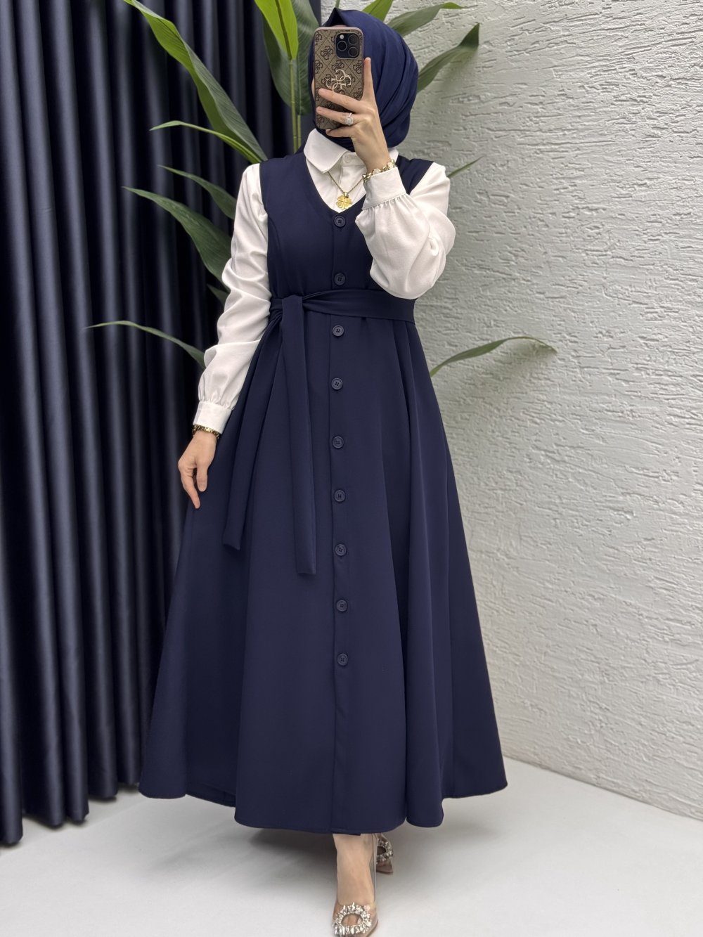 Kübra Jile Tesettür Giyim  Lacivert