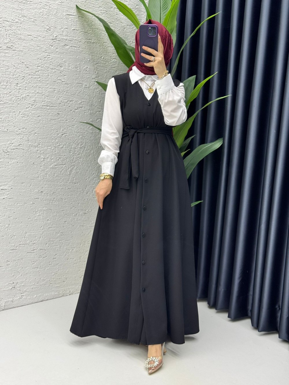 Lamia Jile Tesettür Giyim Siyah