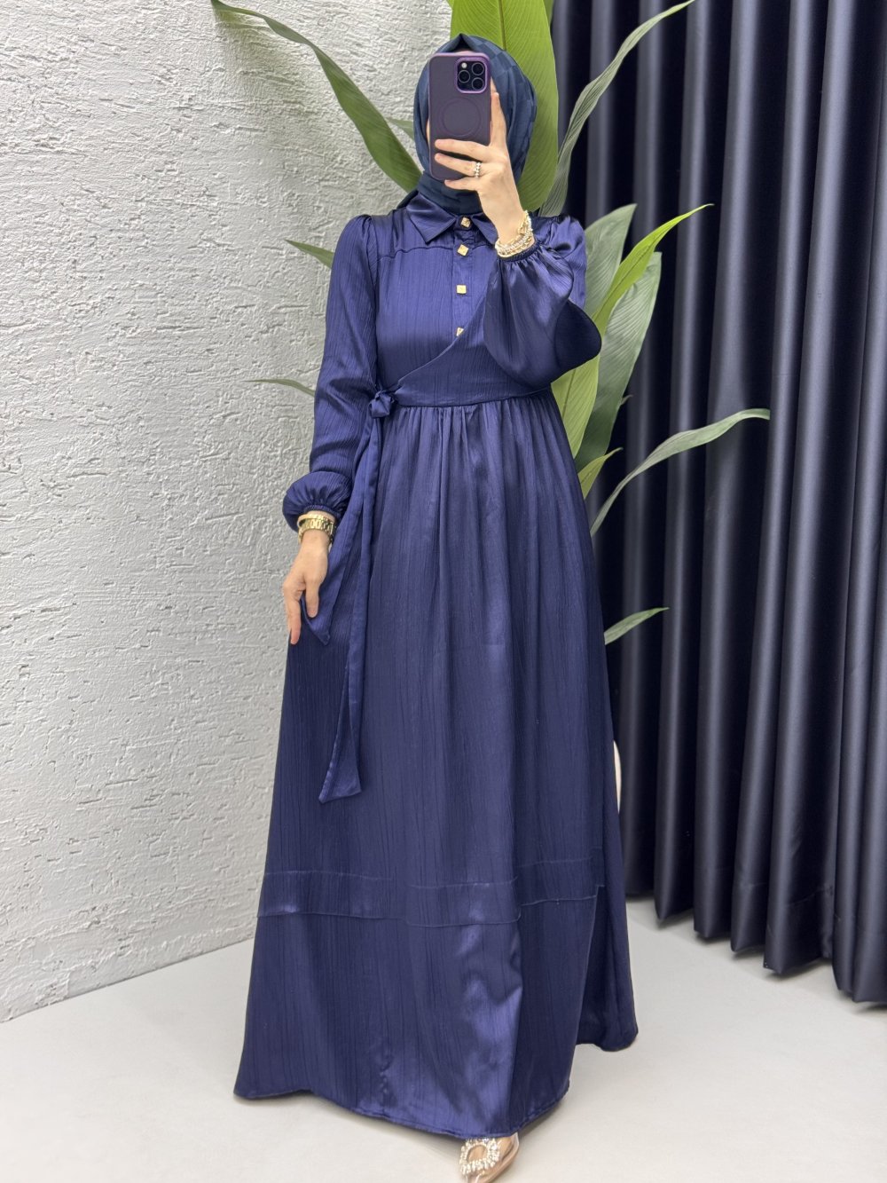 Lalim Elbise Tesettür Giyim Lacivert