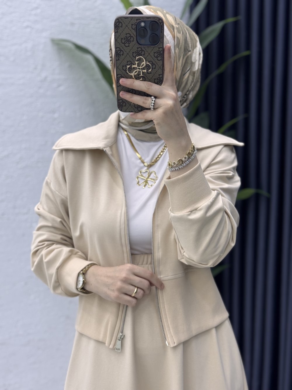 Liyan Etekli Takım  Taş Rengi