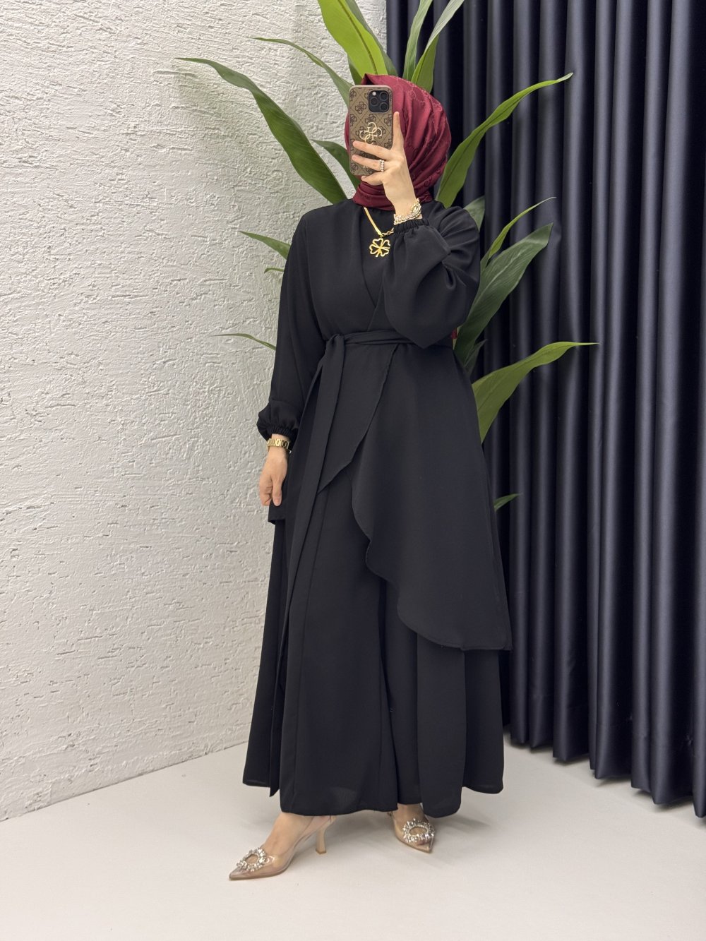 Mahinur Takım Tesettür Giyim  Siyah