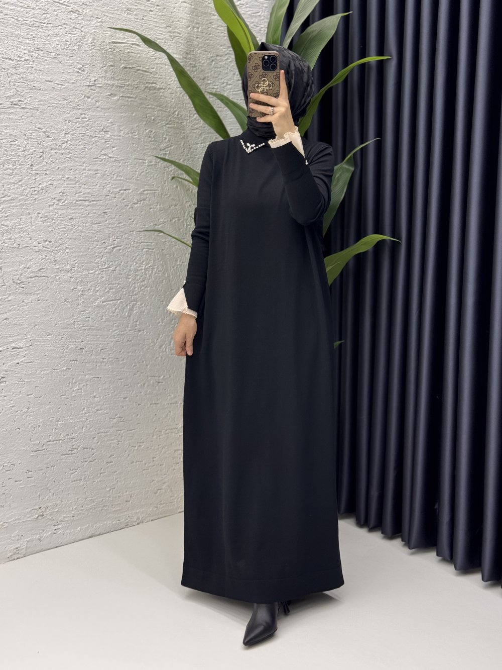 Matmazel Elbise Tesettür Giyim  Siyah