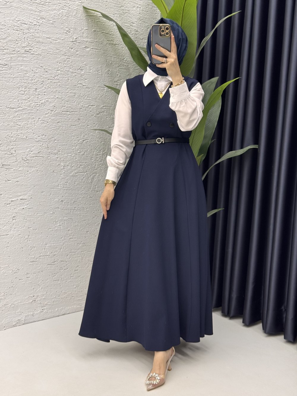 Nadide Jile Tesettür Giyim  Lacivert