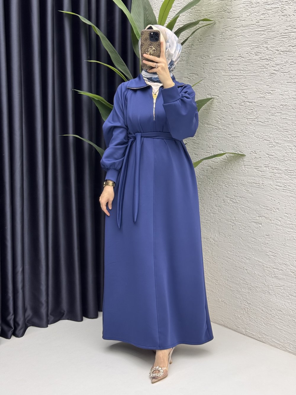 Nare Elbise Tesettür Giyim  Lacivert