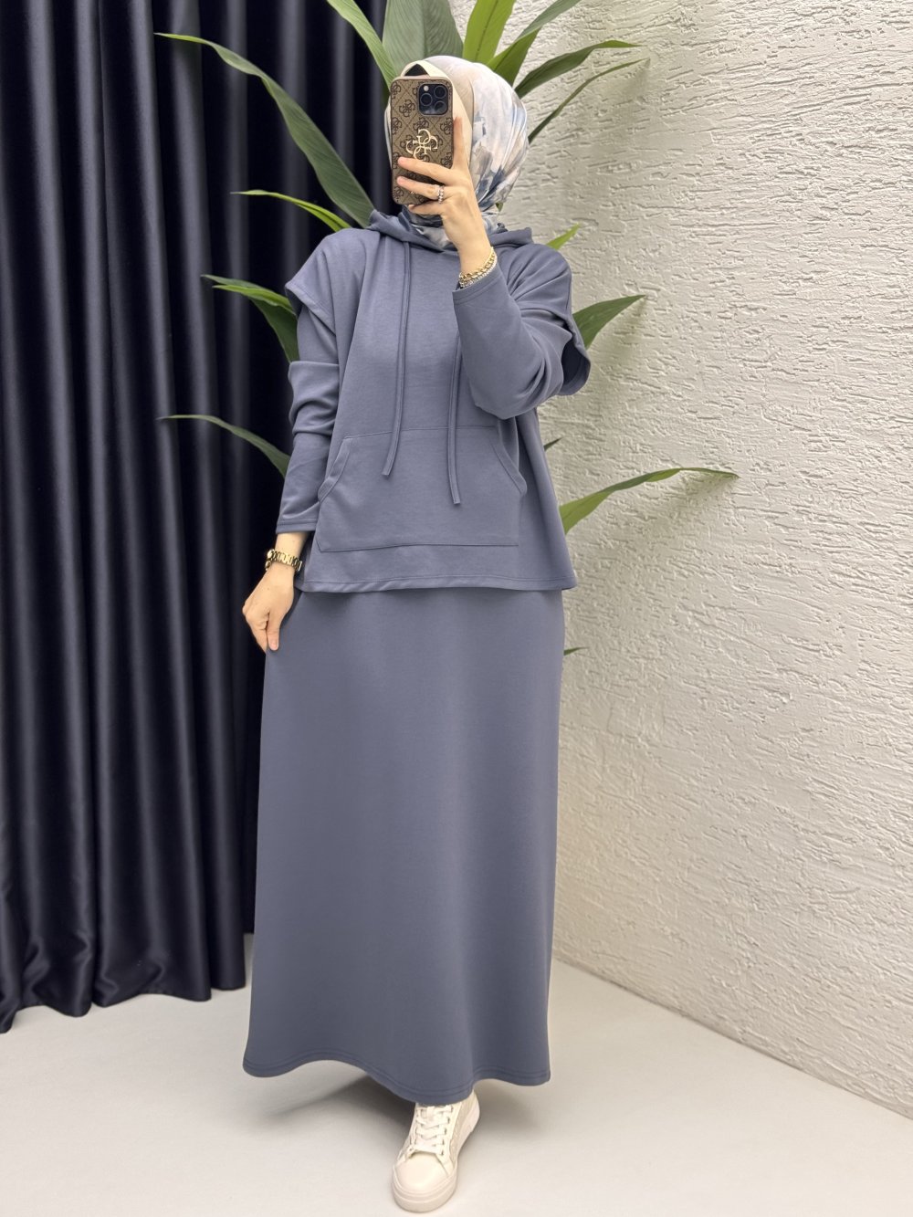 Nesrin Elbise Takım Füme