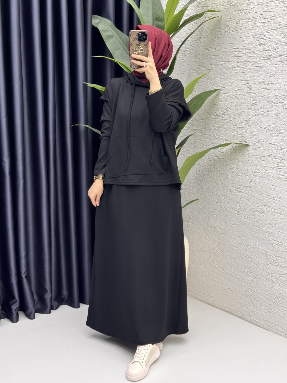 Nesrin Elbise Takım Siyah