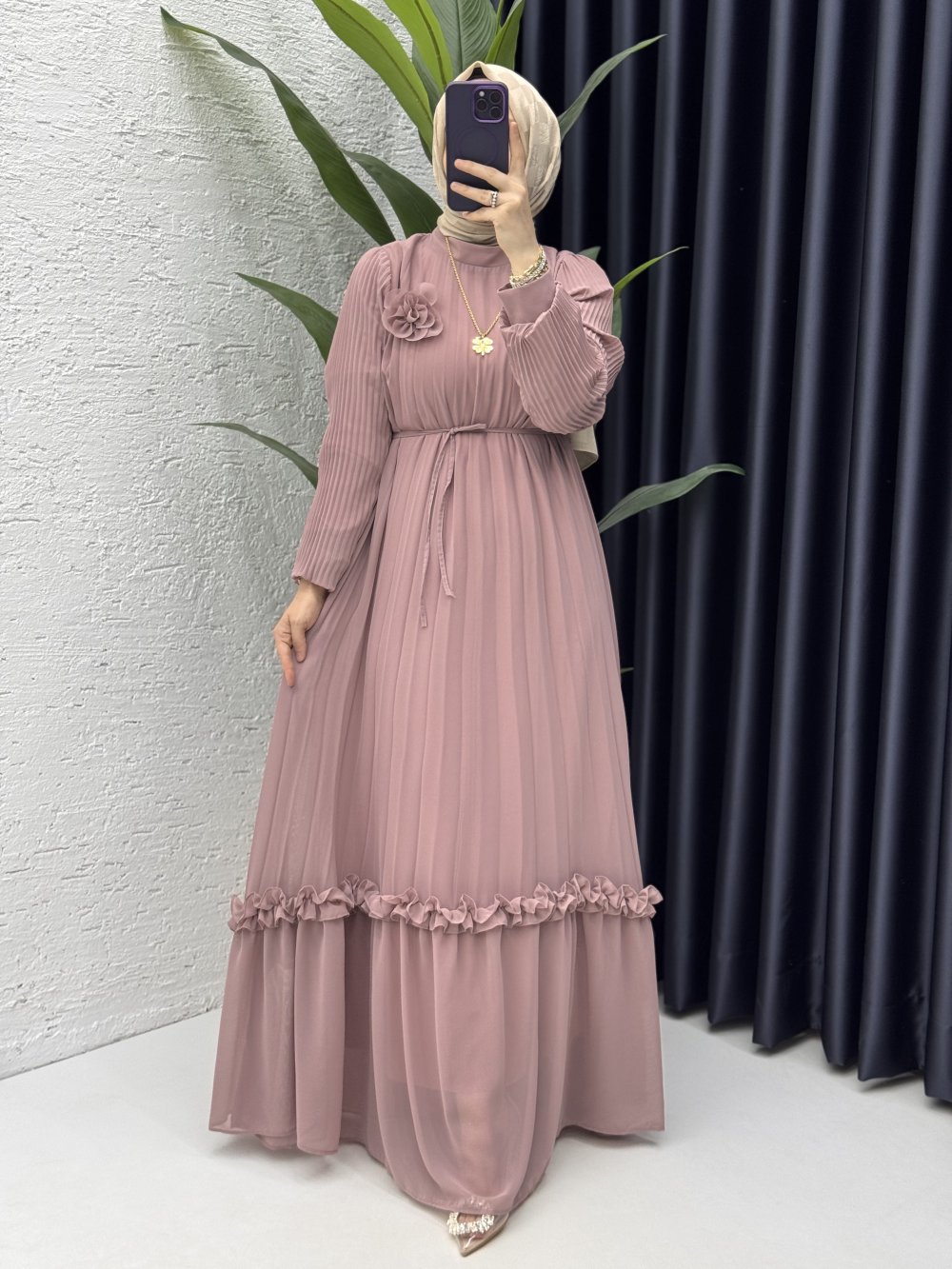 Nurşah Elbise Tesettür Giyim Gül