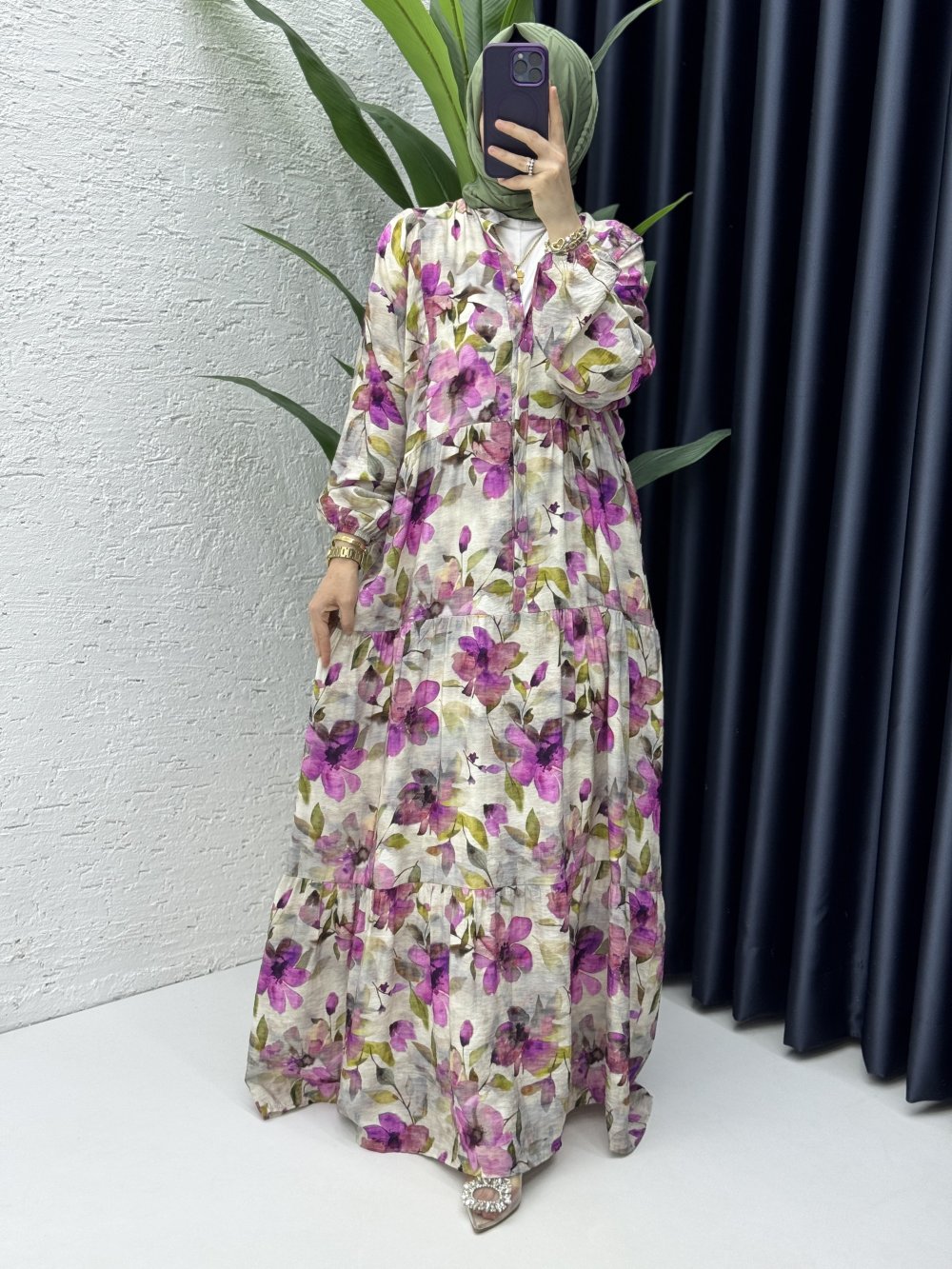 Sinem Elbise Tesettür Giyim Gül