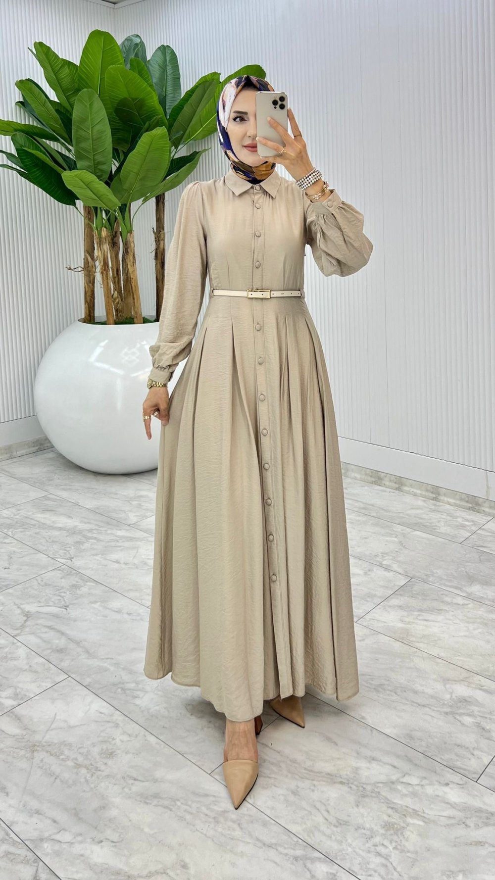 Taş Demet Elbise Tesettür Giyim