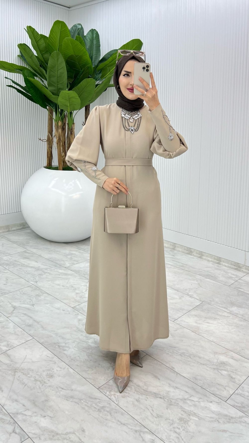 Taş Premıum Alessi Ferace Tesettür Giyim