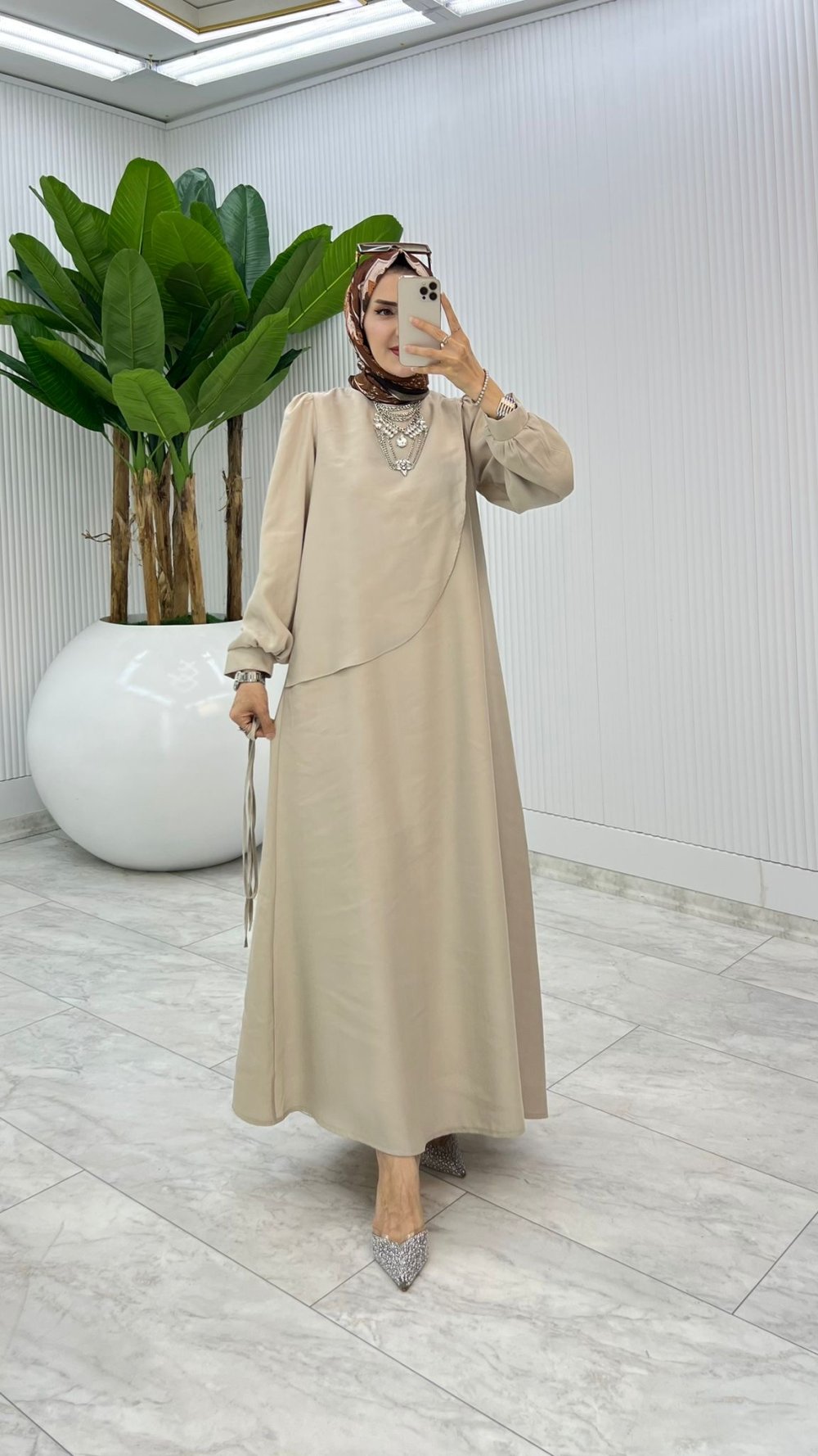 Taş Premium Paris Elbise Tesettür Giyim