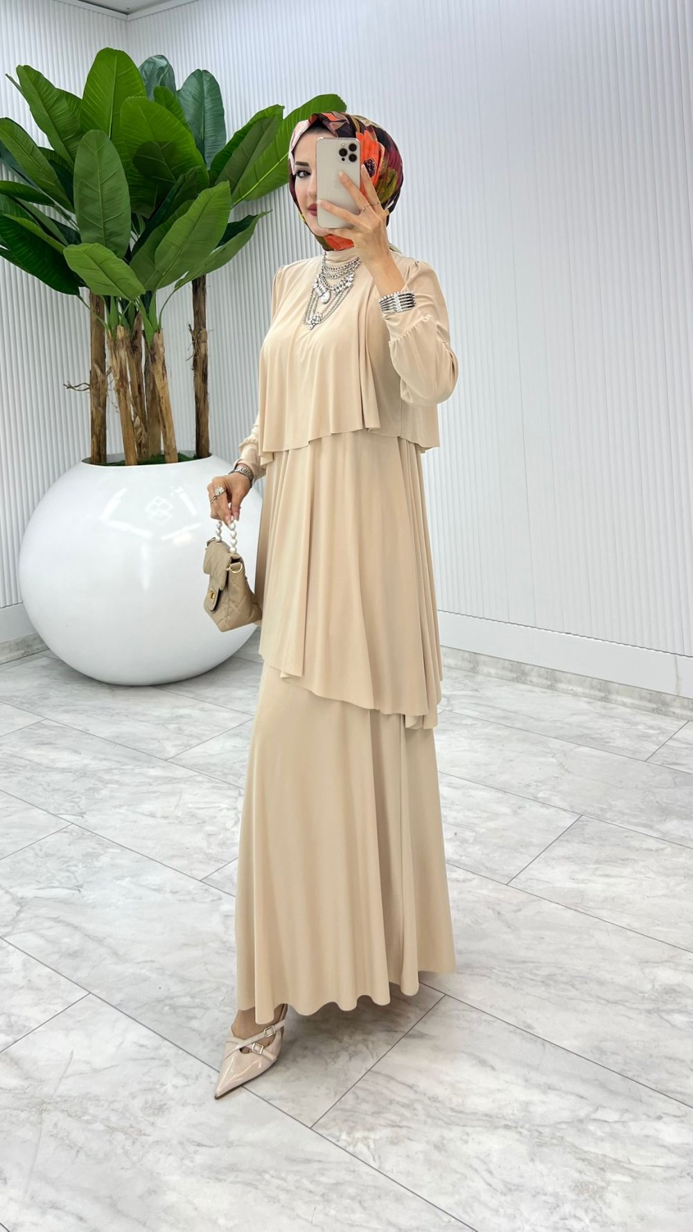 Taş Premium Diva Elbise Tesettür Giyim