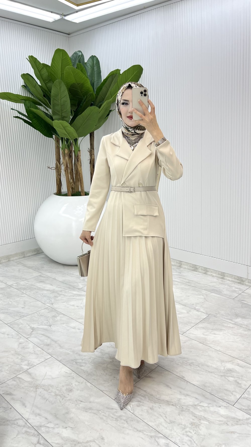 Taş Tasarım Tuana Elbise Tesettür Giyim