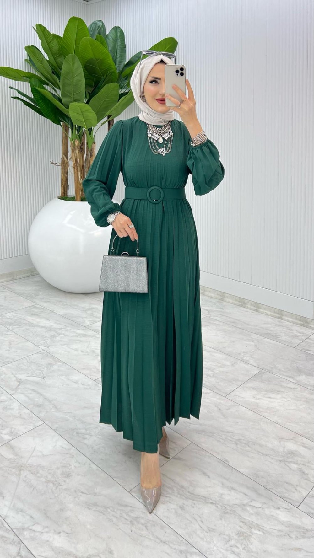 Zümrüt Deniz Elbise Tesettür Giyim