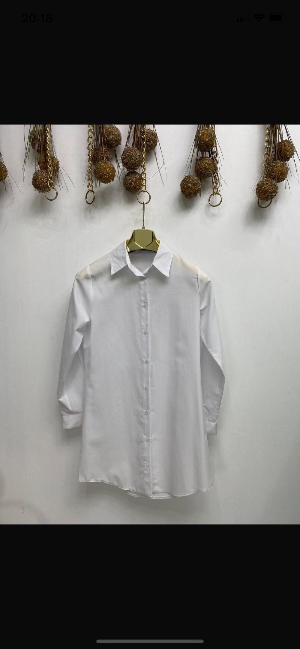 Beyaz Boyfrend Gömlek Tesettür Giyim