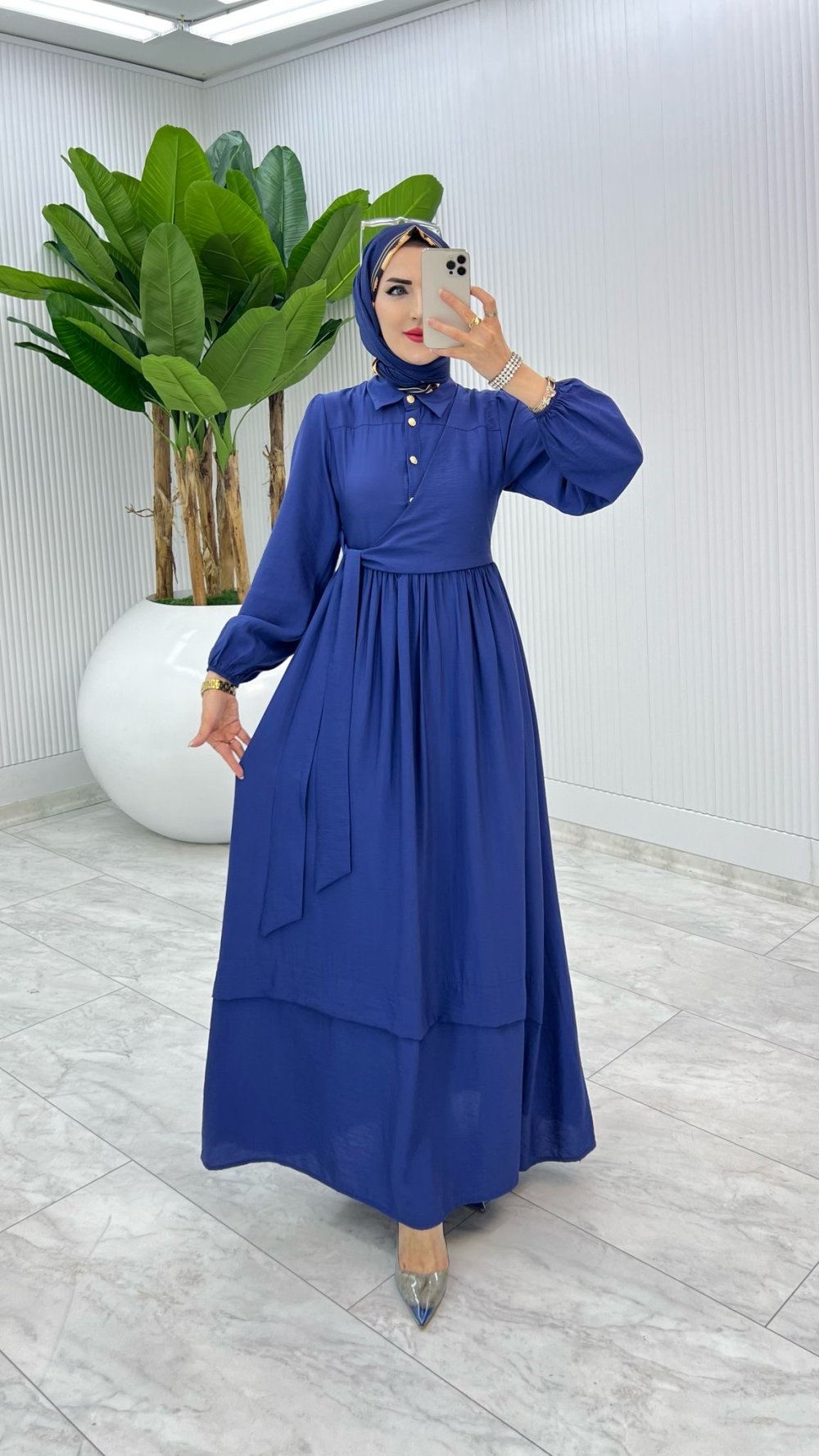 İndigo Premium Öznur Elbise Tesettür Giyim