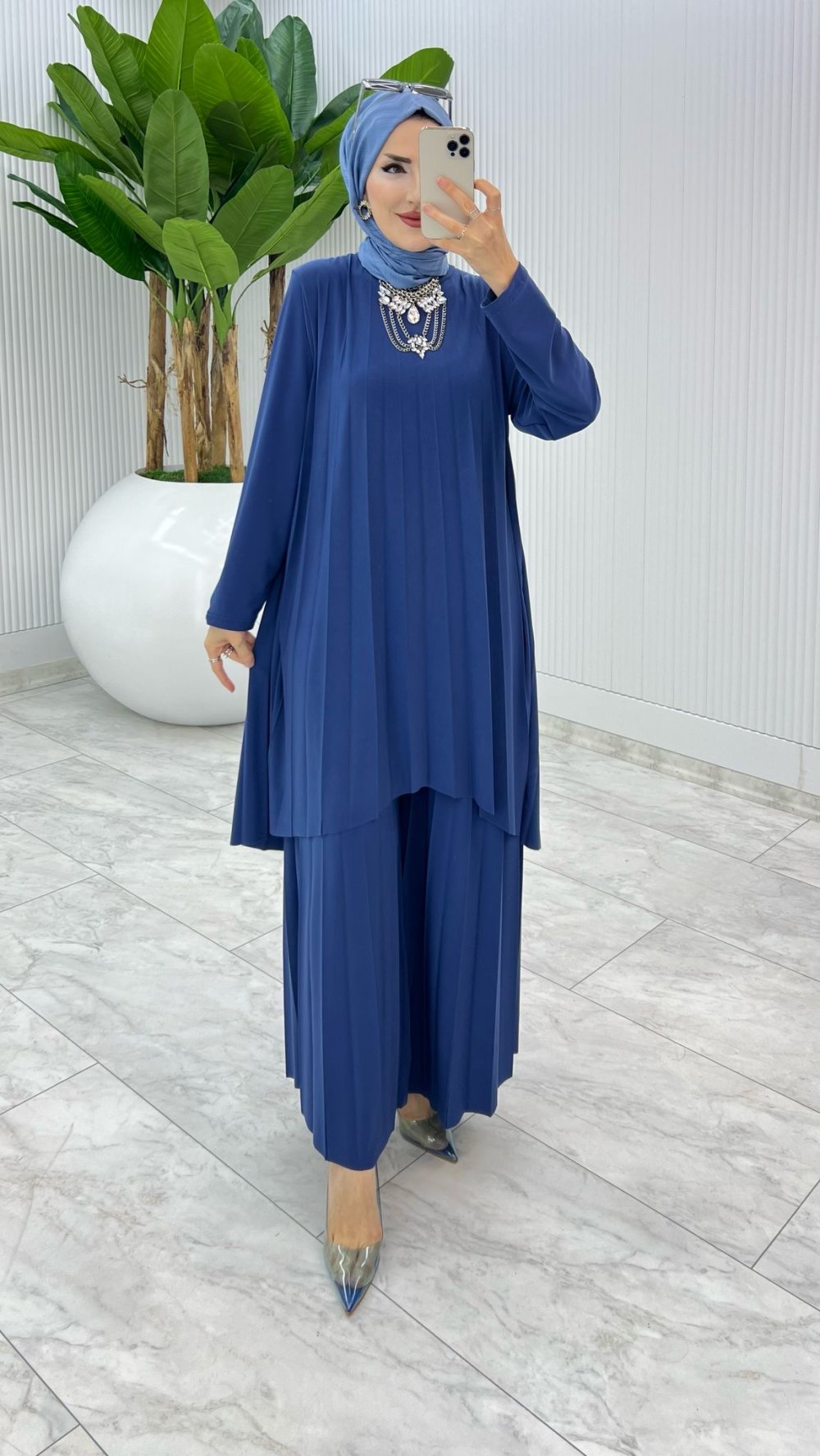 İndigo Yezra Takım Tesettür Giyim