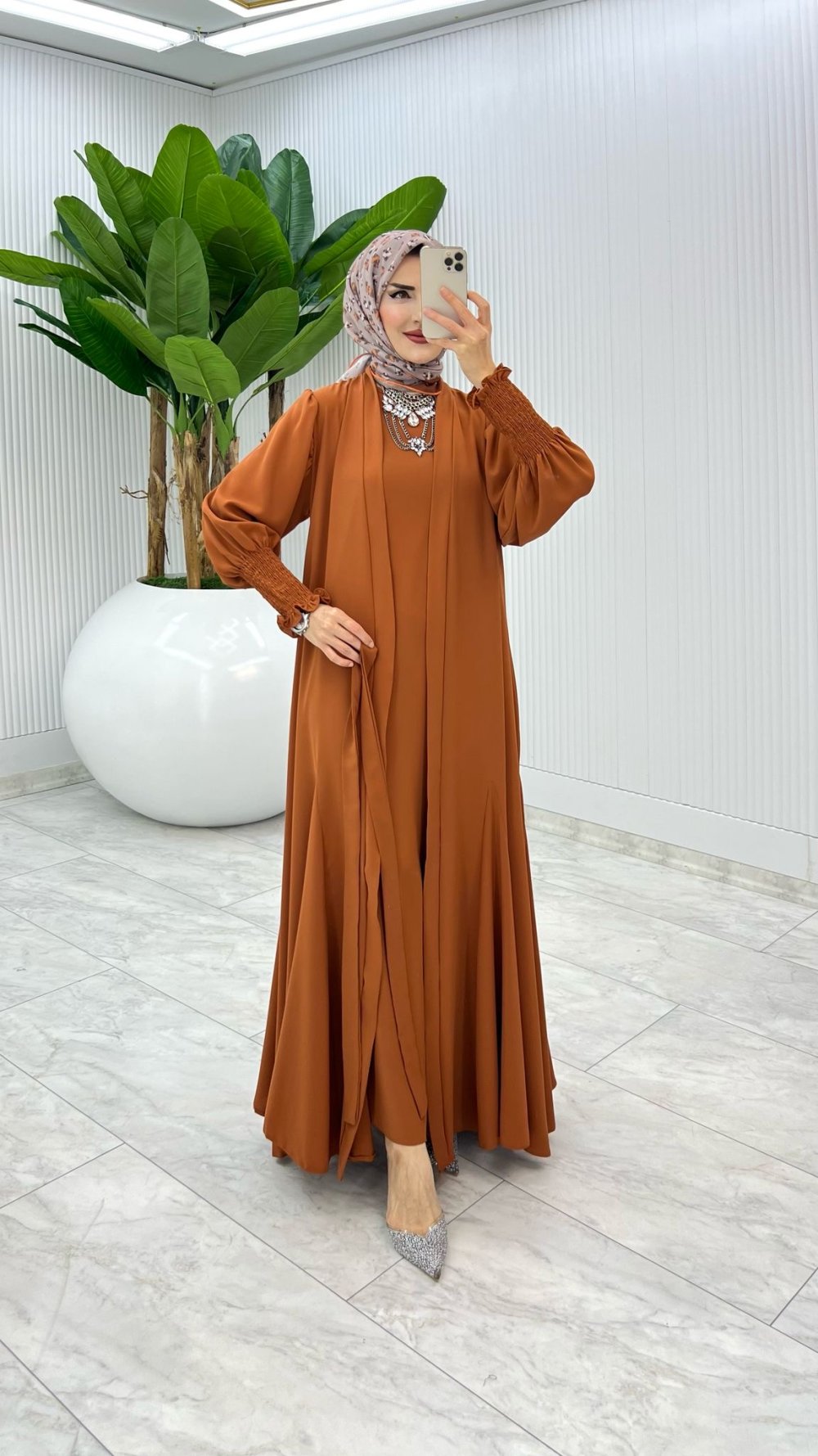 Kiremit Özel Tasarım Zümra Baya Takım Tesettür Giyim