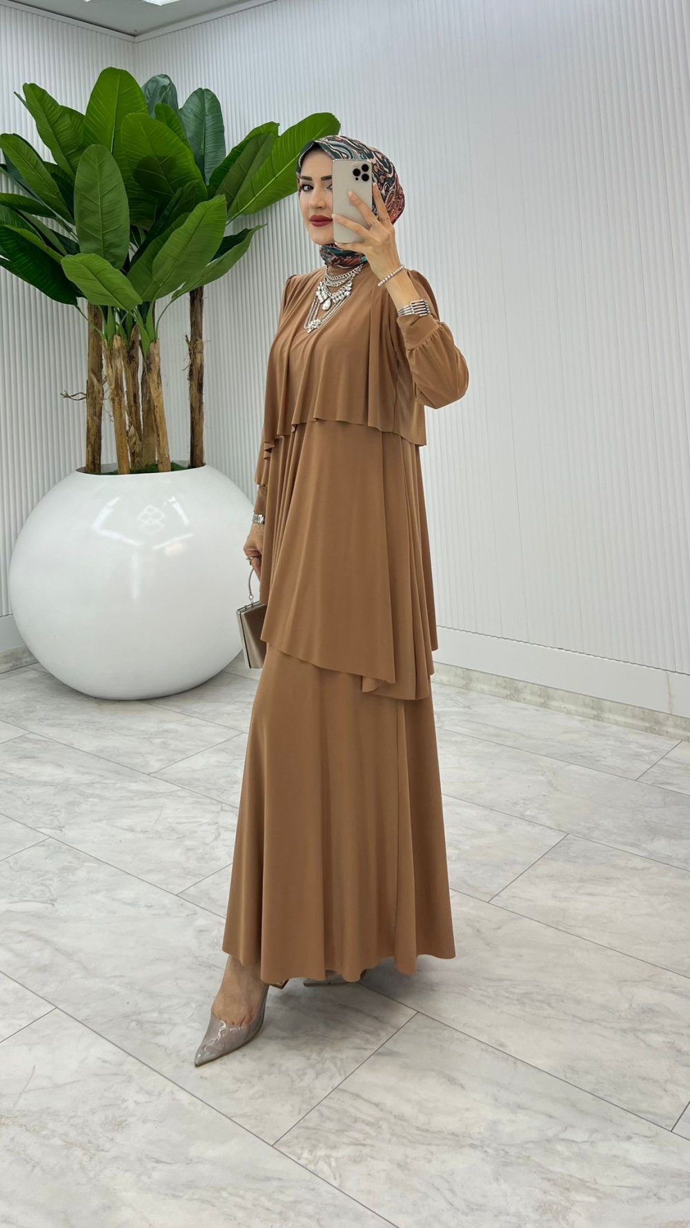 Latte Premium Diva Elbise Tesettür Giyim